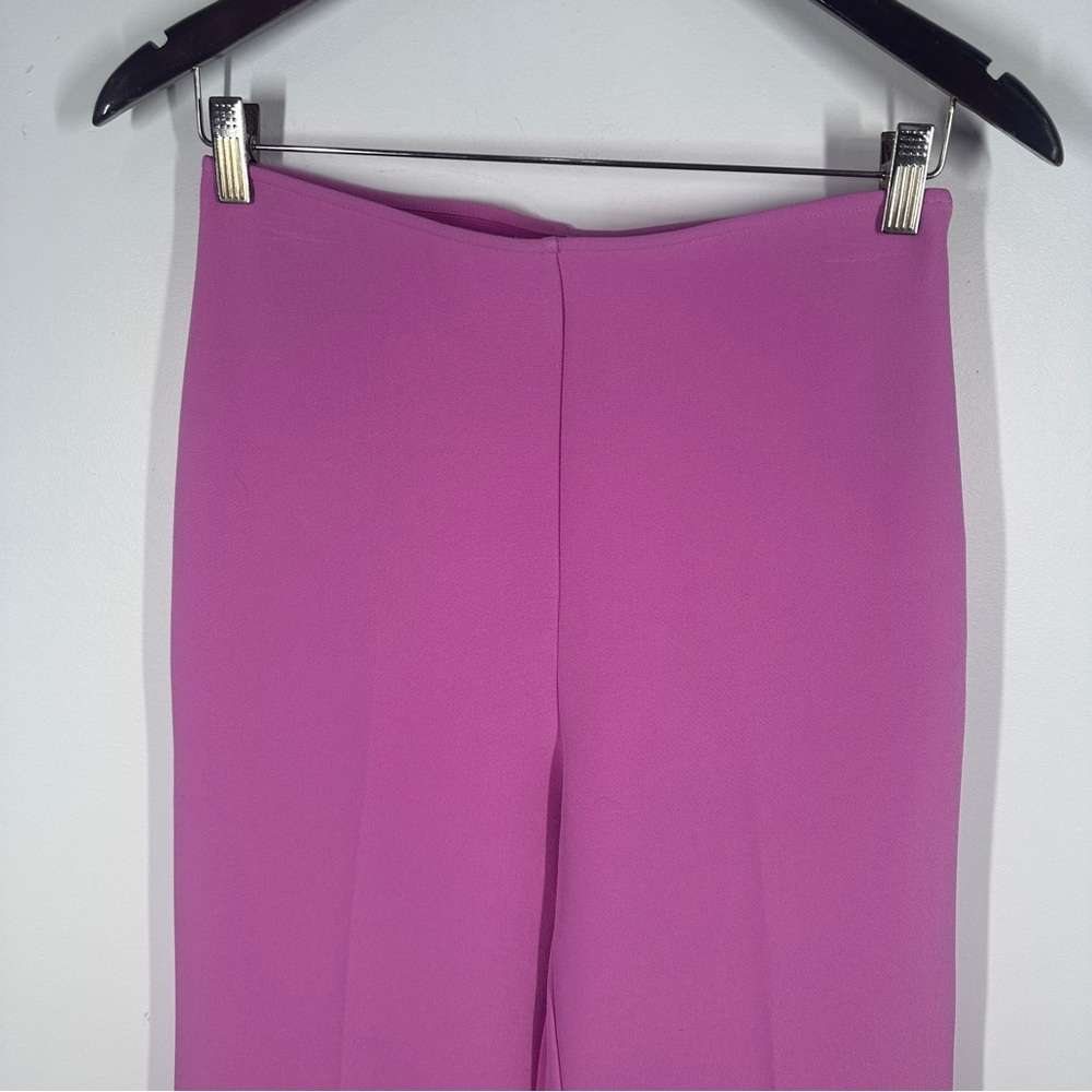 Urban Outfitters Pink Flare Pants Size 4 Side Zip Stretch - Picture 3 of 7